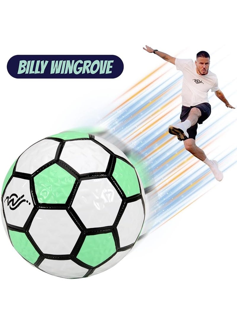 Wingrove  Power Ball Football – Size 4 Lightweight Trick & Skills Ball for Kids and Teens – Designed by Billy & Roman Wingrove – High-Power Shot & Technique Training - Image 5